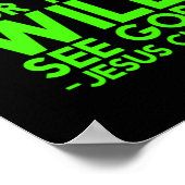 Poster Pure dans le coeur verra Dieu Bible citation Chris (Coin)