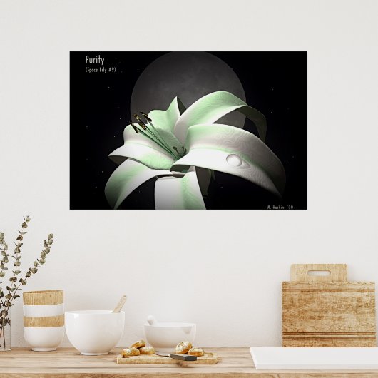 Poster Pureté (Lily spatiale no 9) (Cuisine)