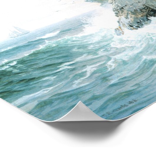 Poster Purgatoire Cliff William Trost Richards (Coin)