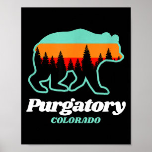Poster Purgatory colorado ski snowboard ours