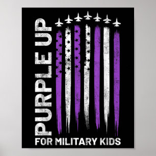 Poster Purge Pour Enfants Militaires Drapeau Militaire En