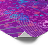 Poster Purple Abstrait Dreamscape (Coin)
