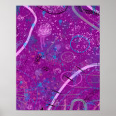 Poster Purple Abstrait Dreamscape (Devant)