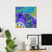 Poster Purple and Blue Melt (Bureau à domicile)