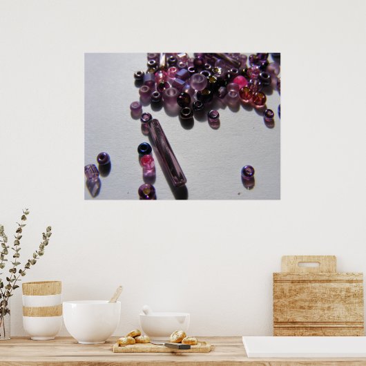 Poster Purple Beads 1 (Cuisine)