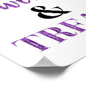 Poster Purple Black Sweets & Traitements Dessert Table (Coin)