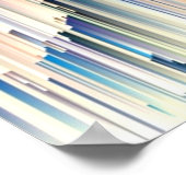 Poster Purple Blue Red Cascade Rock Art Abstrait (Coin)