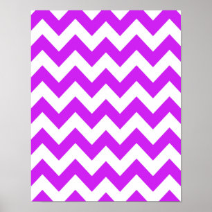 Poster Purple Bold Chevron