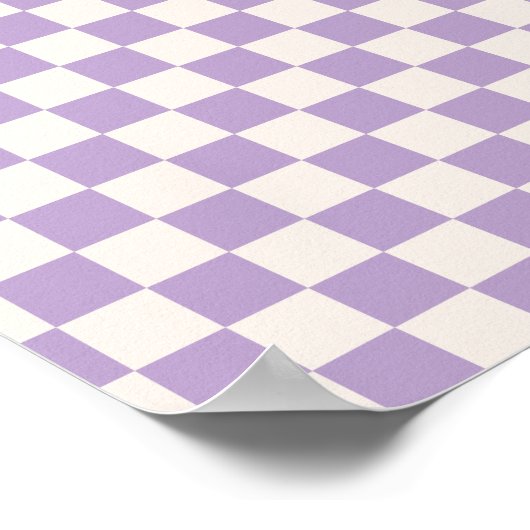 Poster Purple Check, Checkerboard Pattern, Checkered (Coin)