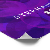 Poster Purple Cheers à 55 ans Anniversaire Retraite (Coin)