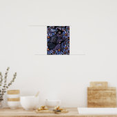 Poster Purple Coffee Witch Daisy Art (Cuisine)