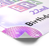 Poster Purple Disco Eras fête d'anniversaire (Coin)