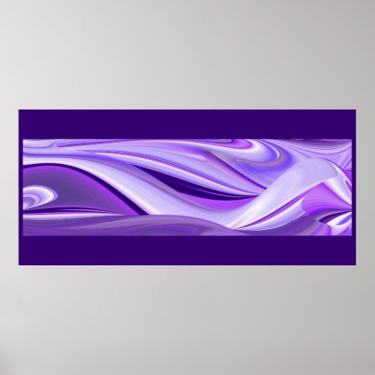 Poster Purple Dreams, Imaginaire Abstrait Rainbow Art (Devant)