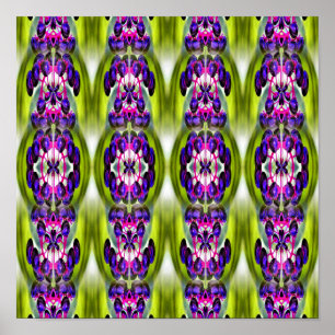 Poster Purple Elderberries Miroir Nature Abstraite