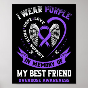 Poster Purple En Mémoire De Mon Meilleur Ami Drogue Surdo