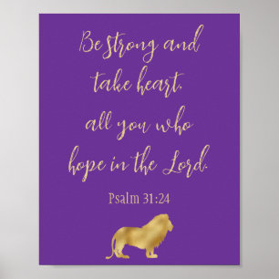 Poster Purple et l'Espoir d'or dans le Lion Seigneur