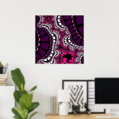 Poster Purple et rose (Bureau à domicile)