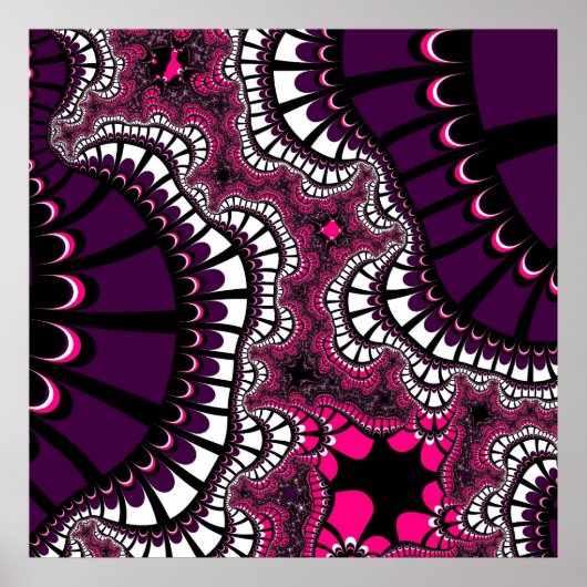 Poster Purple et rose (Devant)