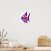 Poster Purple Fish (Cuisine)
