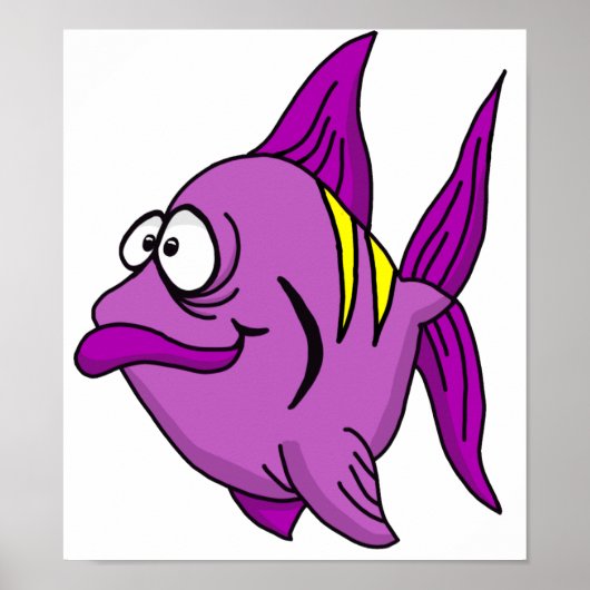 Poster Purple Fish (Devant)