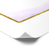 Poster Purple floral Lemonade Bridal shower Welcome Sign (Coin)