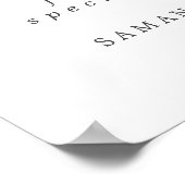 Poster Purple Floral Love is Sweet Dessert Bar Panneau (Coin)