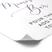 Poster Purple Flowers, Yellow Flowers, Boho, Mimosa Bar (Coin)