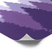 Poster Purple Forest Range Mariage de bois Bienvenue (Coin)