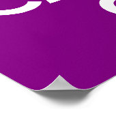 Poster Purple Gardez le calme et continuer (Coin)