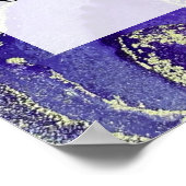 Poster Purple & Gold Abstrait alcool encre Fluid Art do-i (Coin)