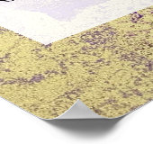 Poster Purple & Gold Abstrait alcool encre Fluid Art do-i (Coin)