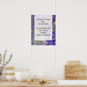 Poster Purple & Gold Abstrait alcool encre Fluid Art do-i (Cuisine)