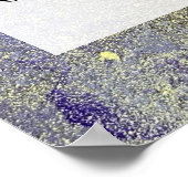 Poster Purple & Gold Abstrait alcool encre Fluid Art do-i (Coin)