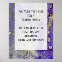 Purple & Gold Abstrait alcool encre Fluid Art do-i
