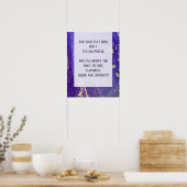 Poster Purple & Gold Abstrait alcool encre Fluid Art do-i (Cuisine)