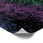 Poster Purple-green cosmic gradient, dark shadows. (Coin)