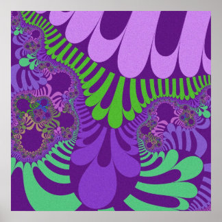 Poster Purple Green Mod