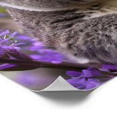 Poster Purple Jacaranda Koala Ours, (Coin)