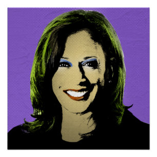 Poster Purple Kamala Harris Pop Art