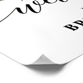 Poster Purple Lavender Floral Boho Bride douche bienvenue (Coin)