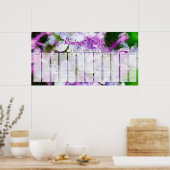 Poster Purple Lilac Custom Family Calendrier d'anniversai (Cuisine)