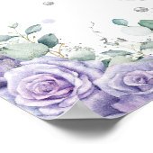 Poster Purple Lilac Floral Cute Koala Arch 1er Anniversai (Coin)