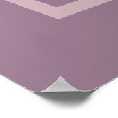 Poster Purple Lilac Moderne Monogramme Gras Mariage (Coin)