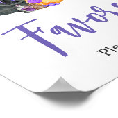 Poster Purple Little Boo Ghost Baby shower Faveurs (Coin)