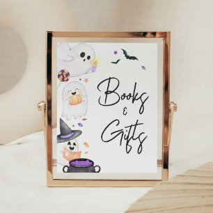 Poster Purple Little Boo Halloween Livres et cadeaux