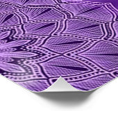 Poster Purple Lotus & Crown Chakra méditation Collage (Coin)