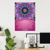 Poster Purple Lotus Mandala (Bureau à domicile)