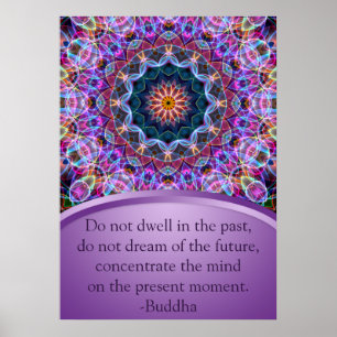 Poster Purple Lotus Mandala