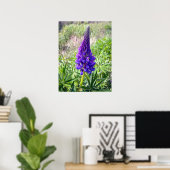 Poster Purple Lupine 1 (Bureau à domicile)
