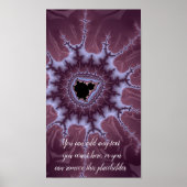 Poster Purple Mandelbrot Fractal Splash Ajouter un devis (Devant)